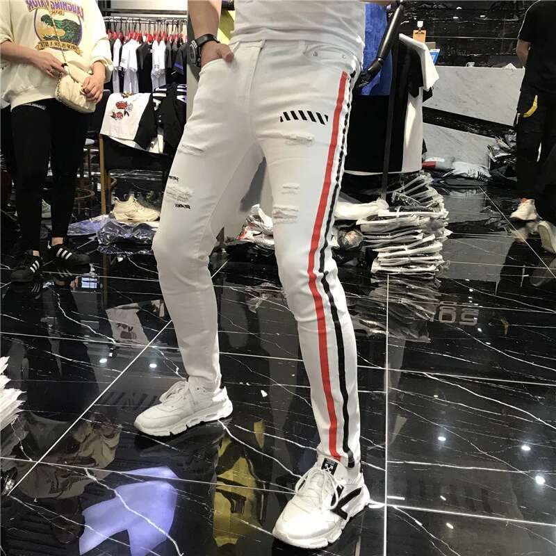 Stretch Herren Jeans Frühling  – Streetwear Brand Joggers Bewertung und Preis