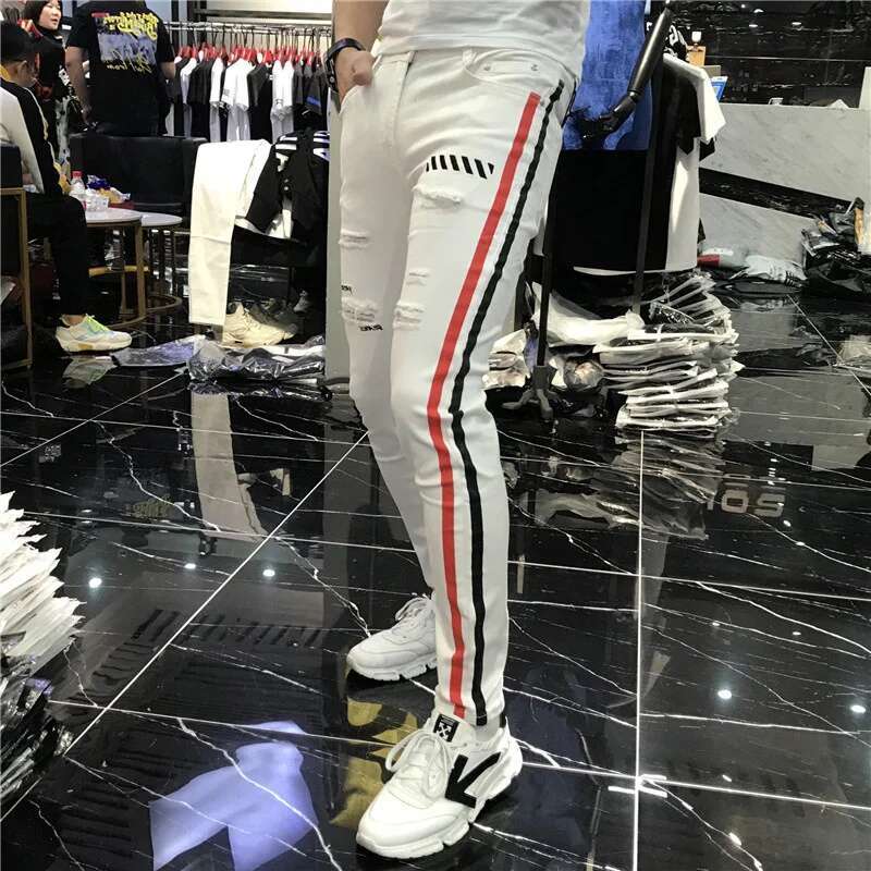 Stretch Herren Jeans Frühling  – Streetwear Brand Joggers Bewertung und Preis