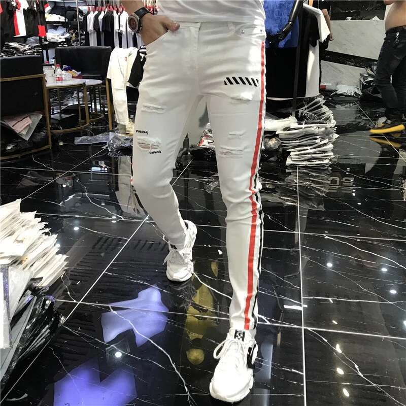 Stretch Herren Jeans Frühling  – Streetwear Brand Joggers Bewertung und Preis