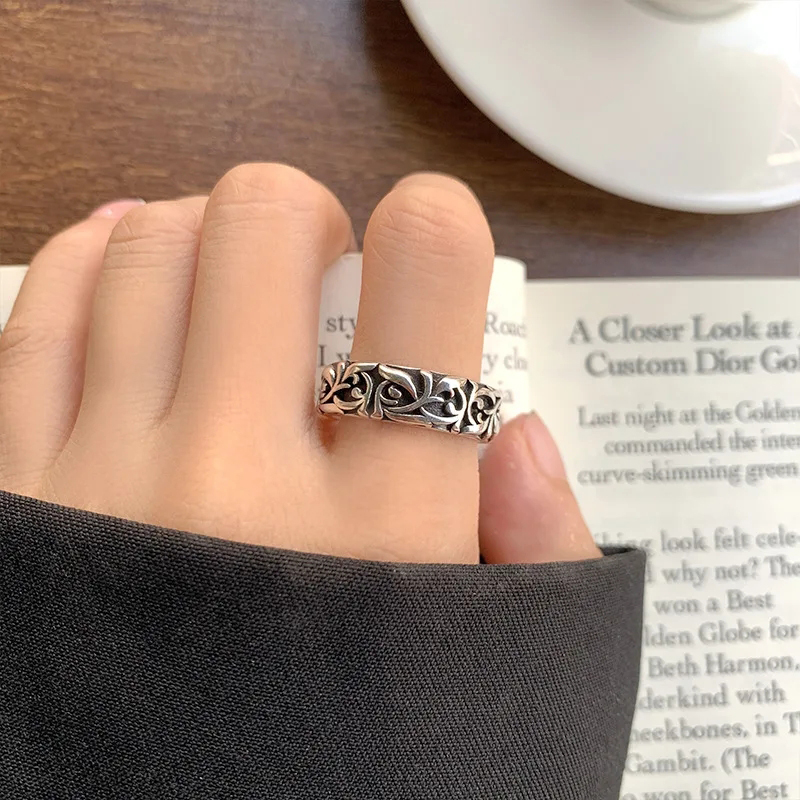 Retro Ewige Rebe Ringe Silber  – Chrome Hearts Ring Bewertung und Preis