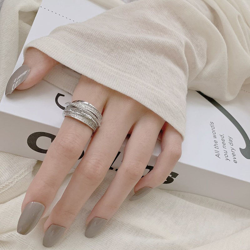 2025 neue Silber Farbe Strass  – Chrome Hearts Ring Bewertung und Preis